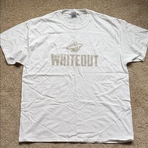 Minnesota Wild Whiteout Tshirt Size XL NWOT